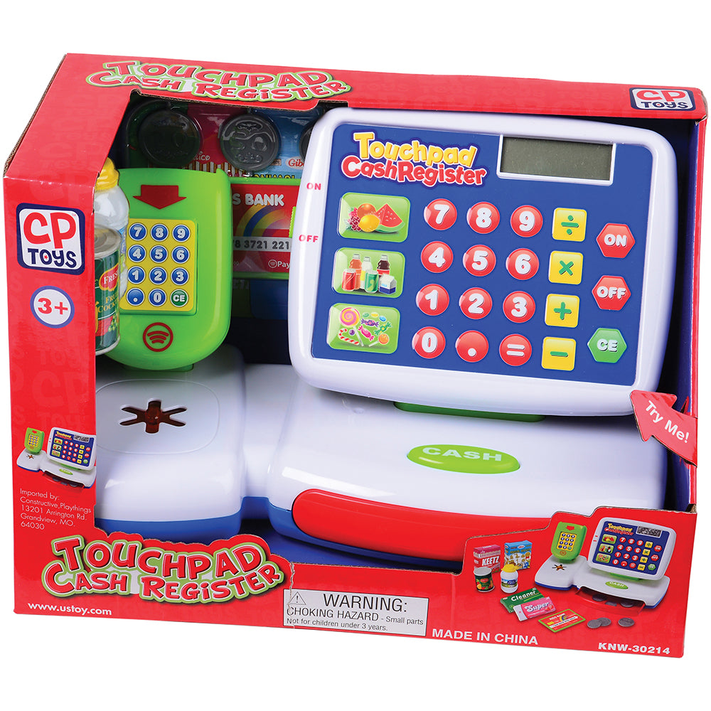 Touchpad Cash Register | Interactive Playset with Calculator & Accessories