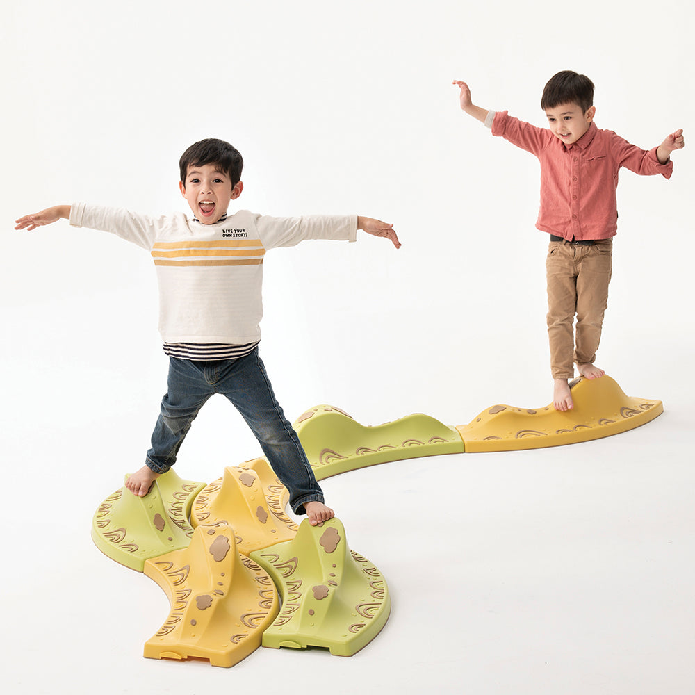 Two Kids Engaging with Himalayas Balance Path