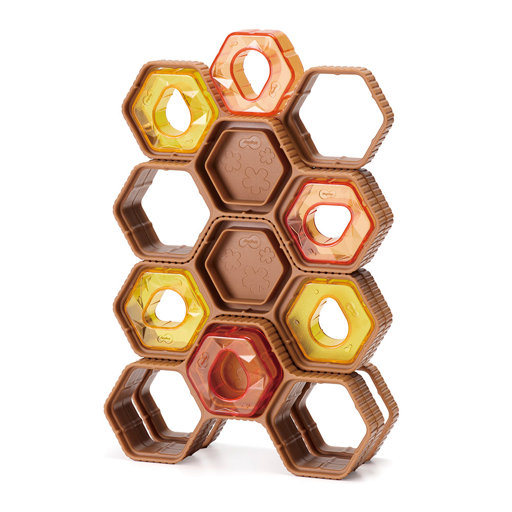 Squeezy Bee Blocks | Buzz & Build Beehive Challenge Play Set