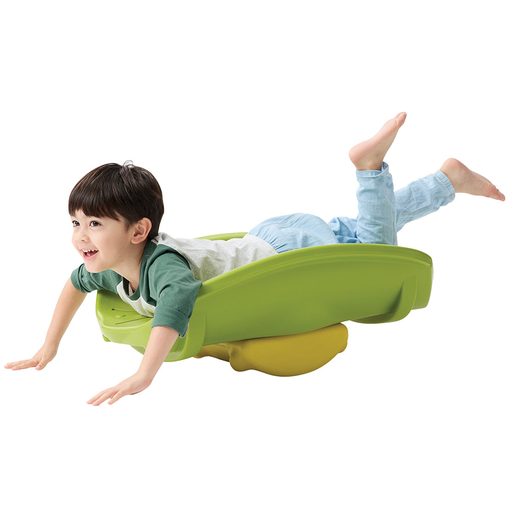 Active Play Time with Rocking Leaf Boat