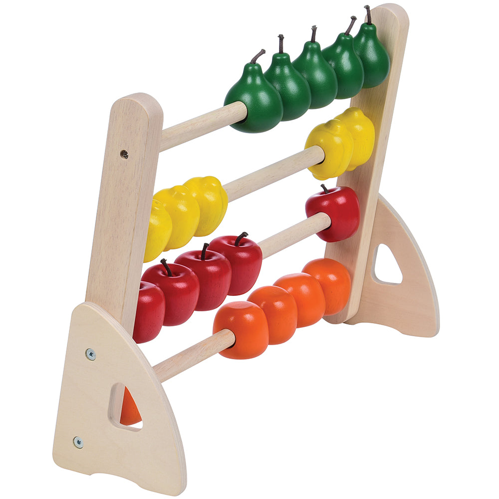 Side View of Hardwood Fruit Abacus