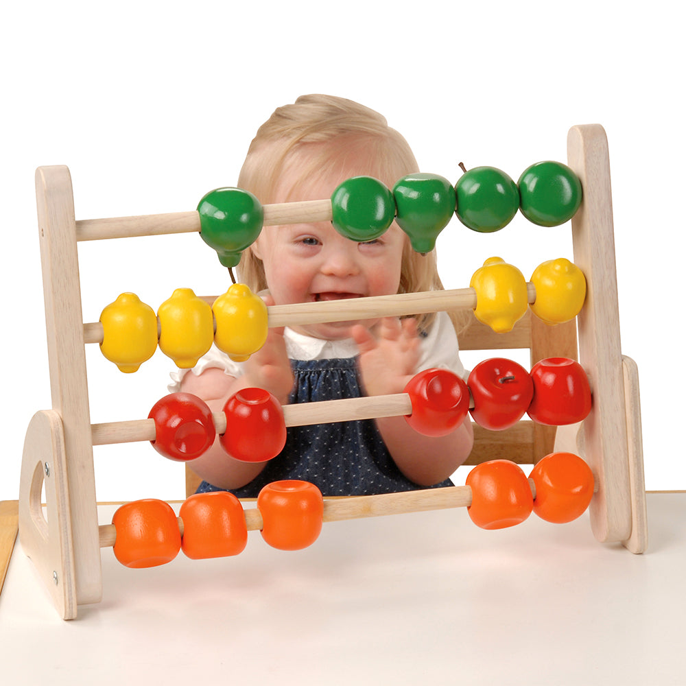 Fun with Toy Fruit Abacus
