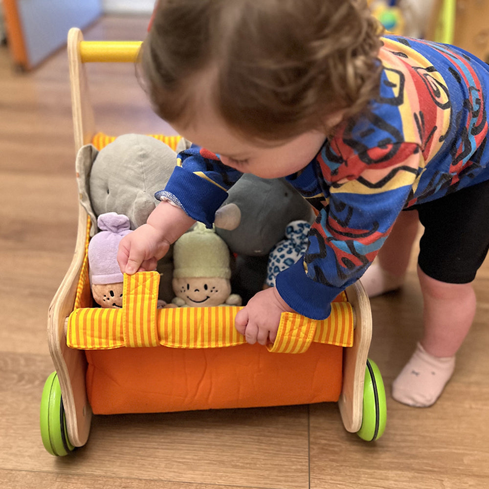Easy Hook & Loop Closures on Plush Storage basket