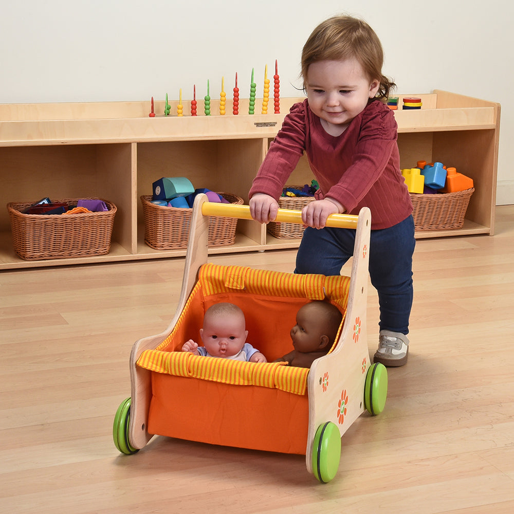 Beginner's Wooden Push Buggy in the Classroom