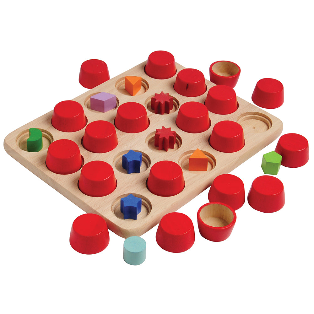 Japace Carrot Memory Chess Board Game, Wooden Memory Ecuador