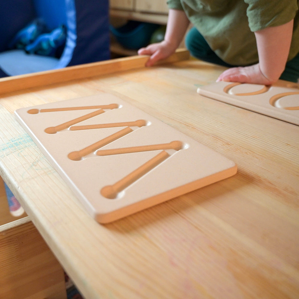 Close-up of Wooden Breathing Boards Set