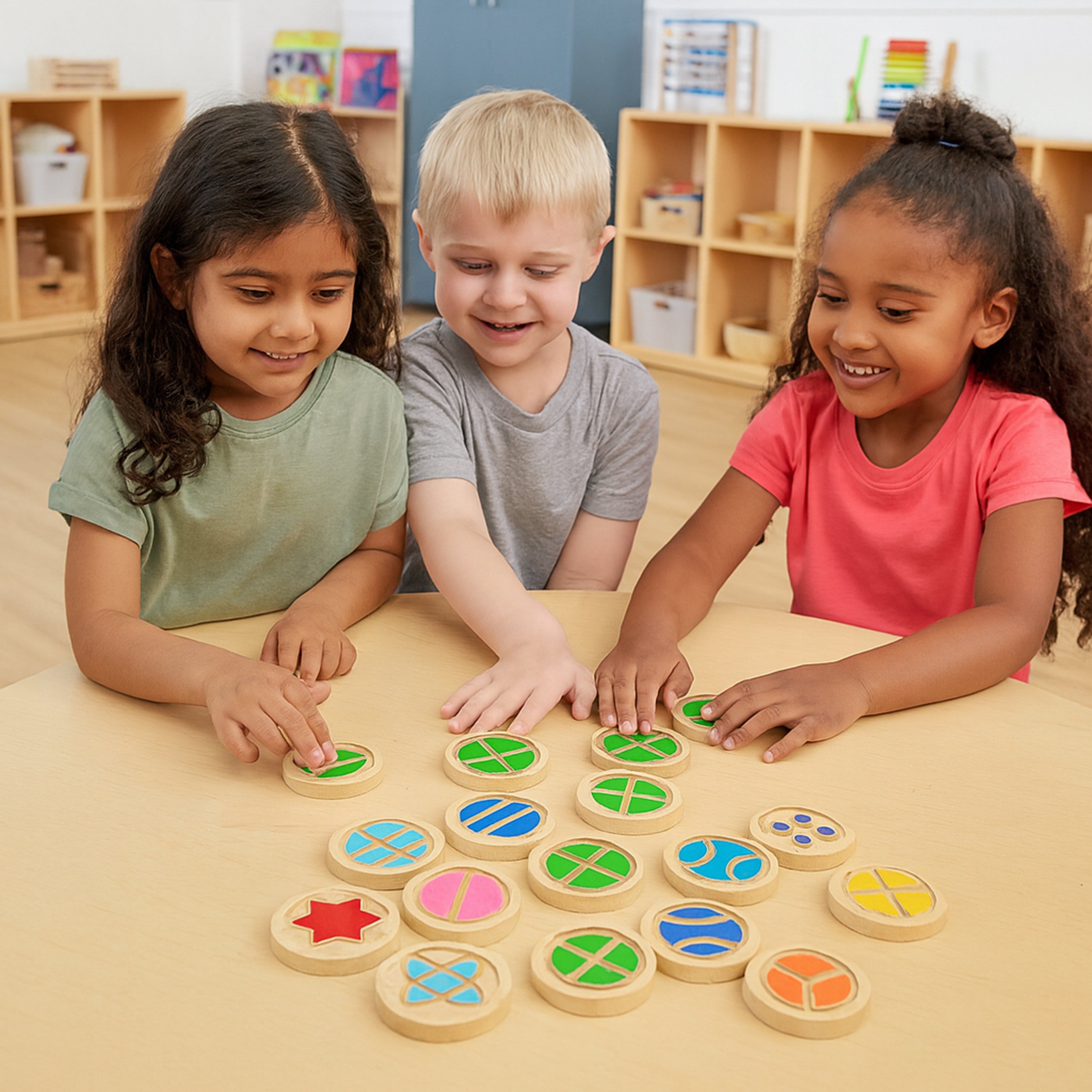 Wooden Tactile Discs