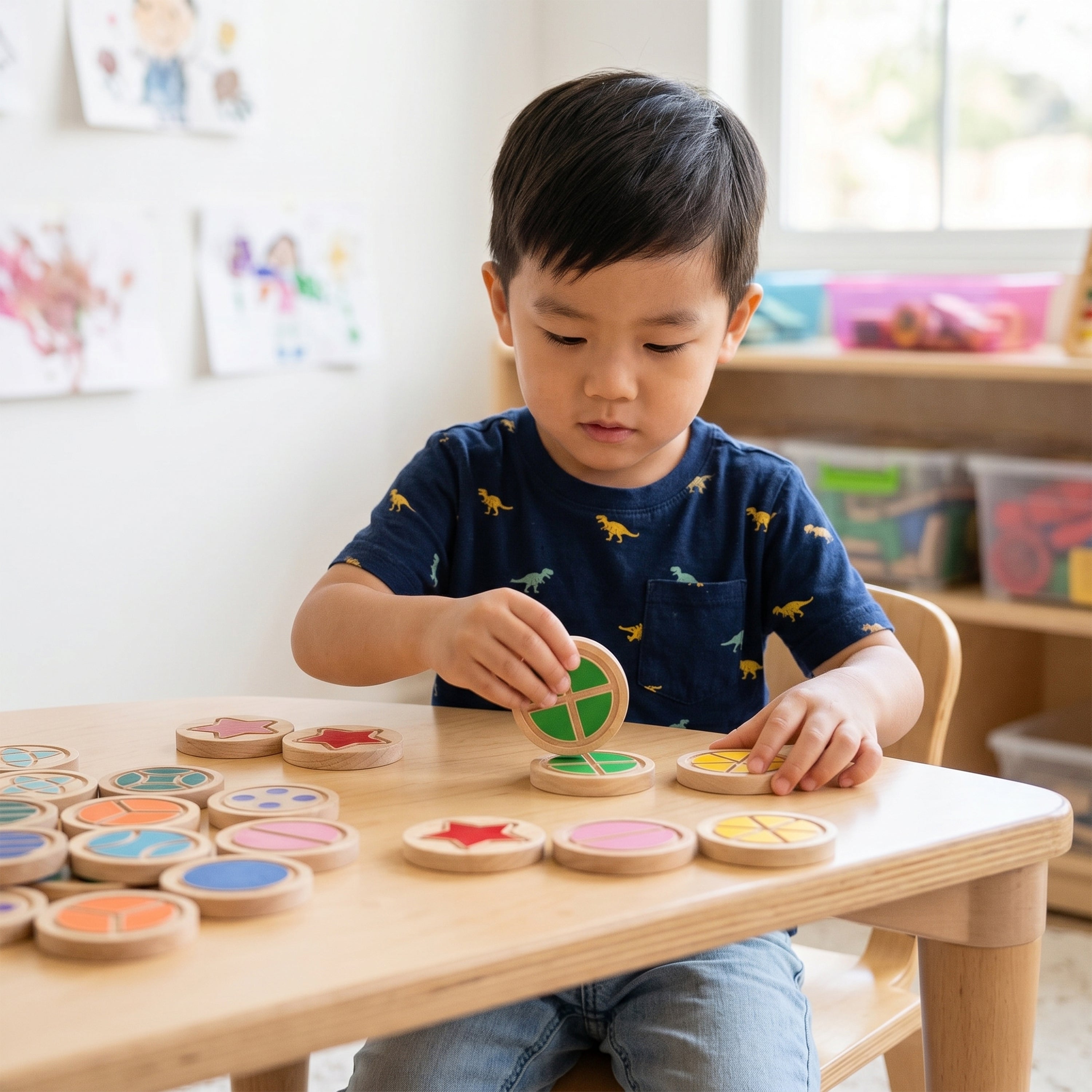 Wooden Tactile Discs