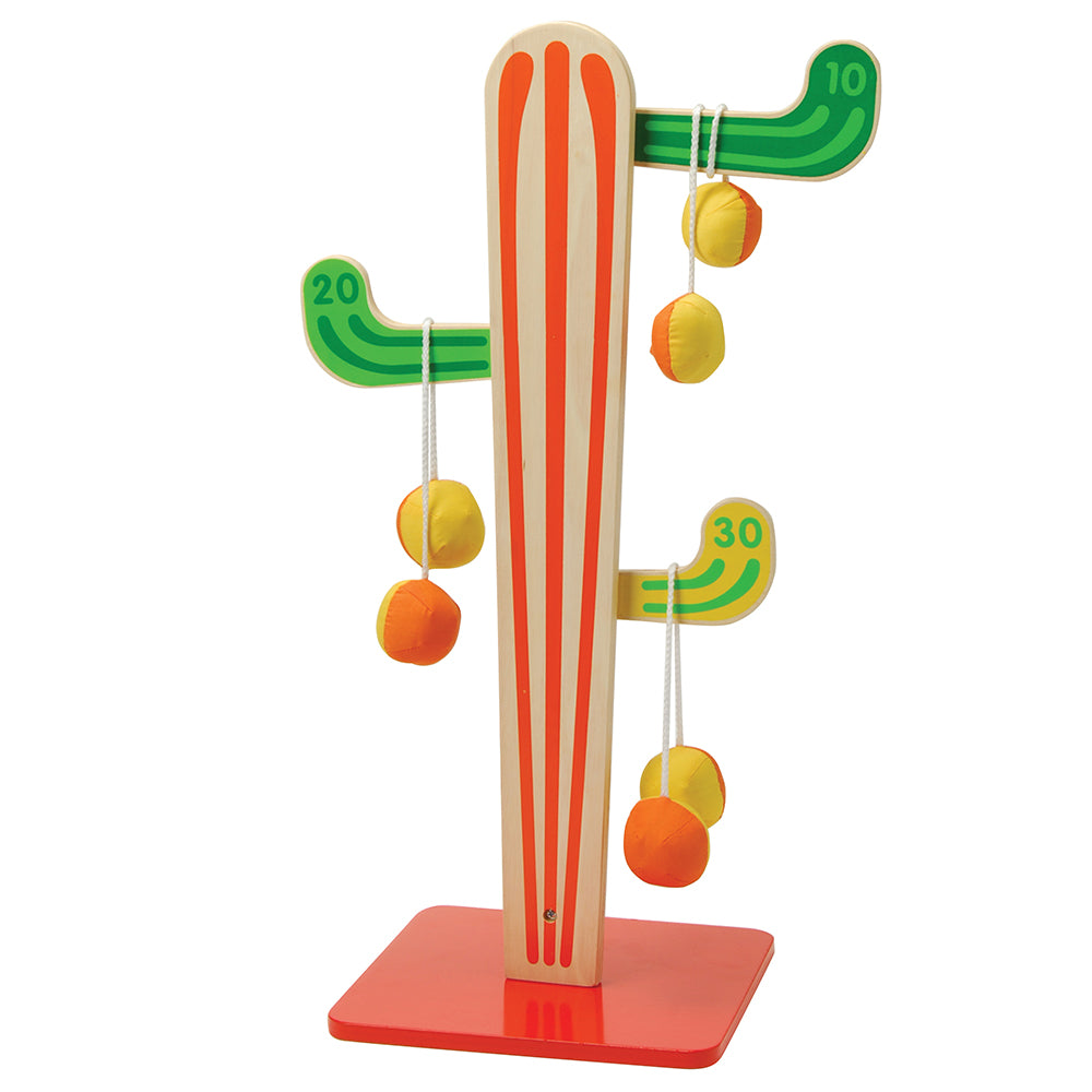 Cactus Tossing Game | Wooden Hand-Painted Target Game