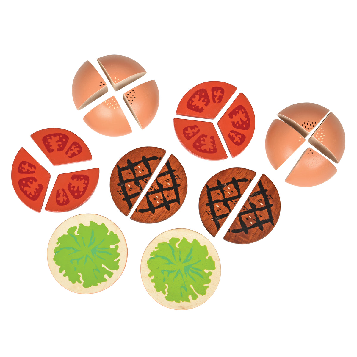 Fraction Burgers/ Set of 2