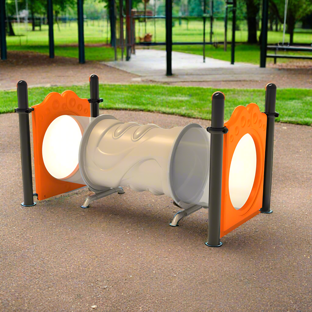8' Freestanding See-Through Crawl Tunnel | Engaging Play Structure for Ages 2-12