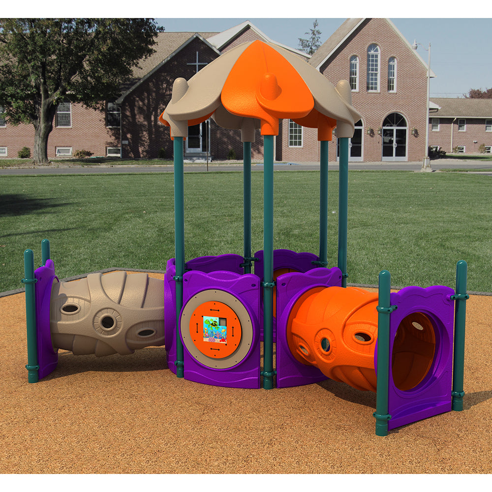 Rumi Wonderville Preschool Playground Structure Setup Outside the School