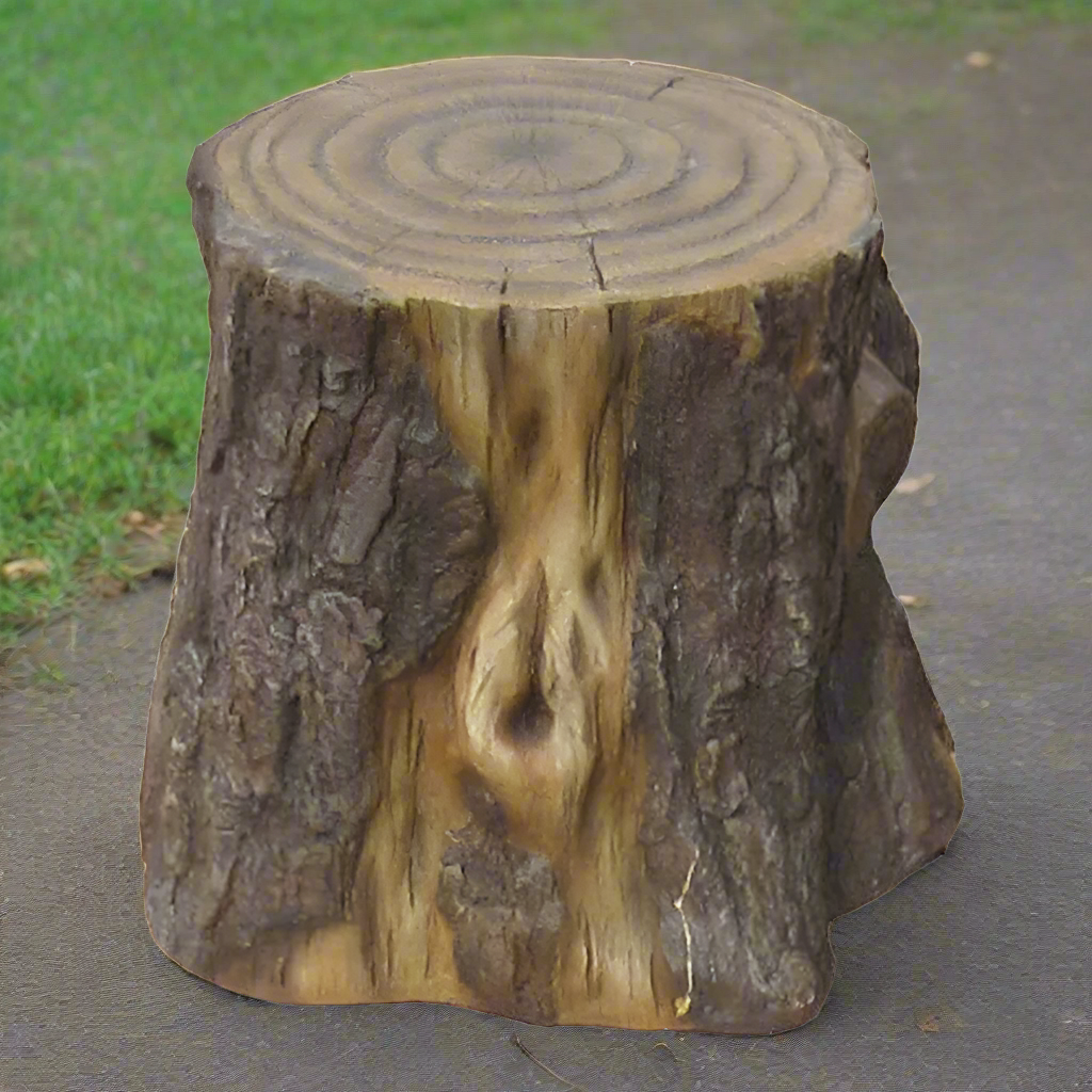 12-Inch Realistic Tree Stump | Natural Playground Element