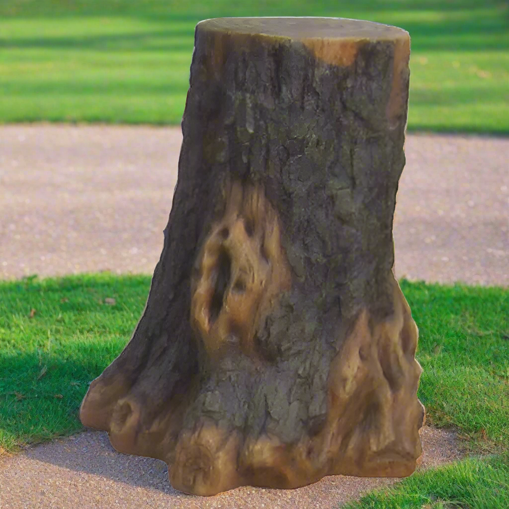 24-Inch Realistic Tree Stump | Natural Playground Element