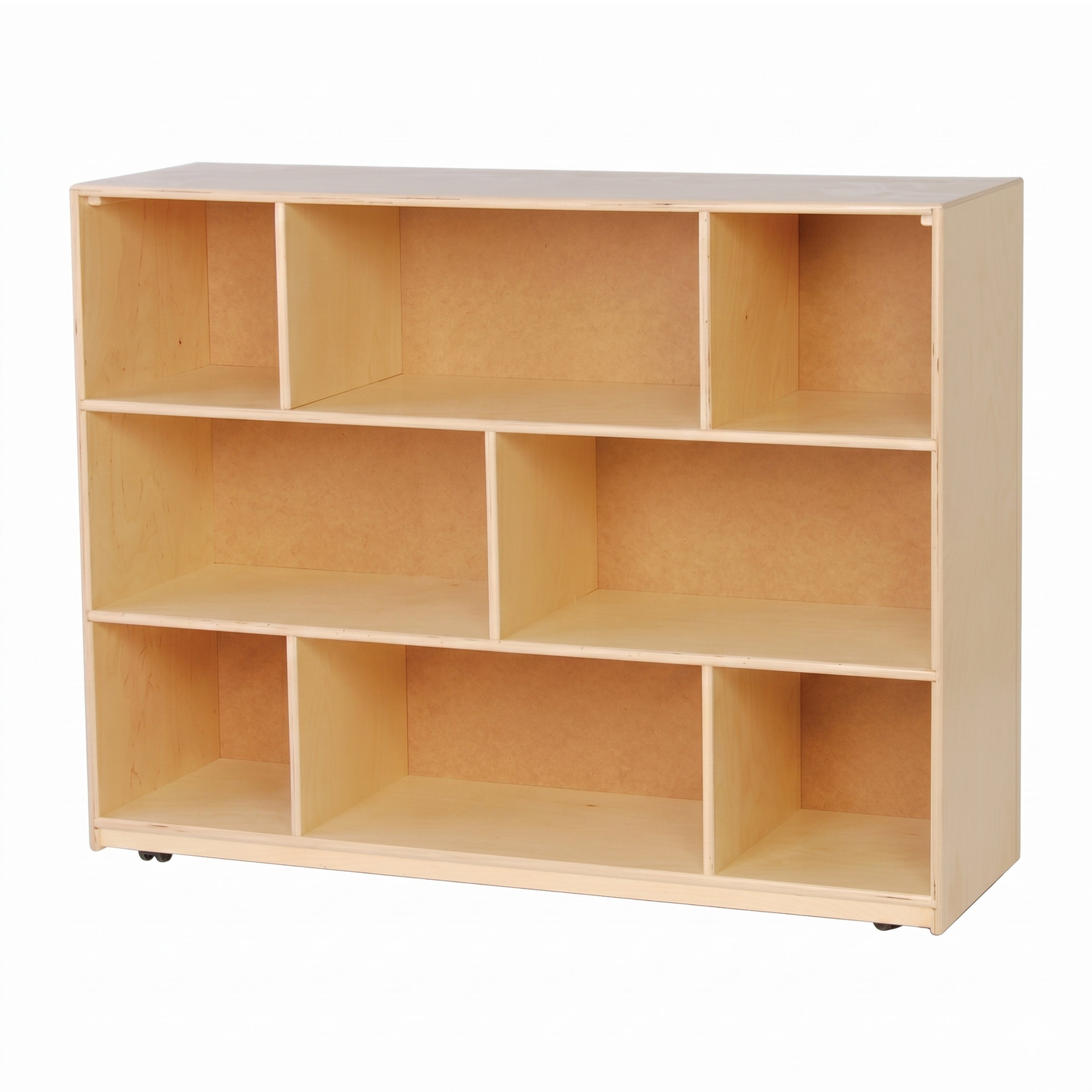 Birch Mobile Storage Unit with 8 Compartments | 36" H.