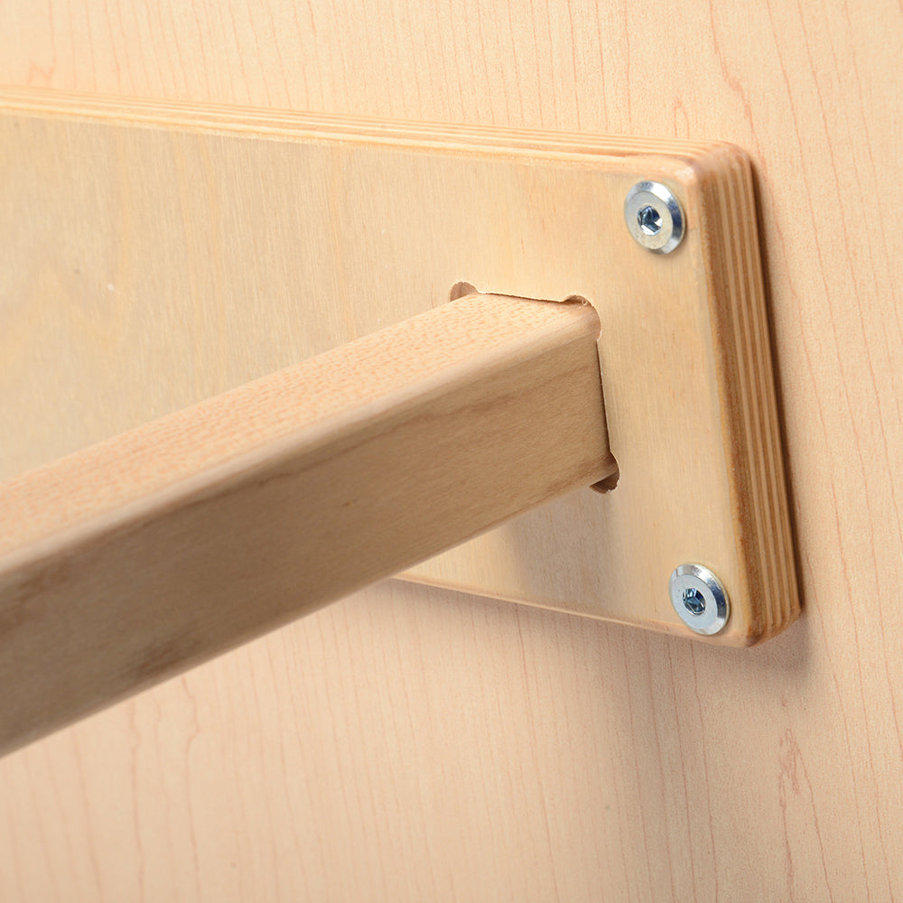 Close-up of Screws used in the Legs of Classic Hardwood Toddler Table