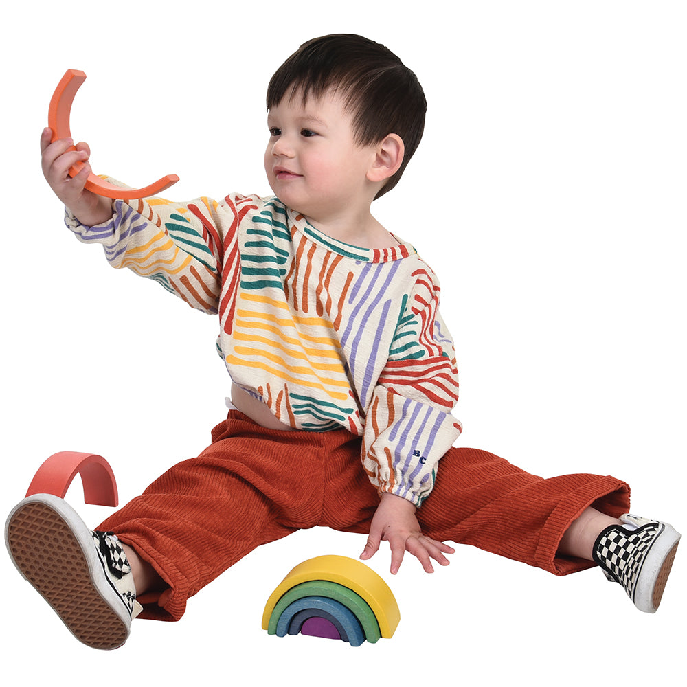 Size Representation with Wooden Rainbow Architect Arches