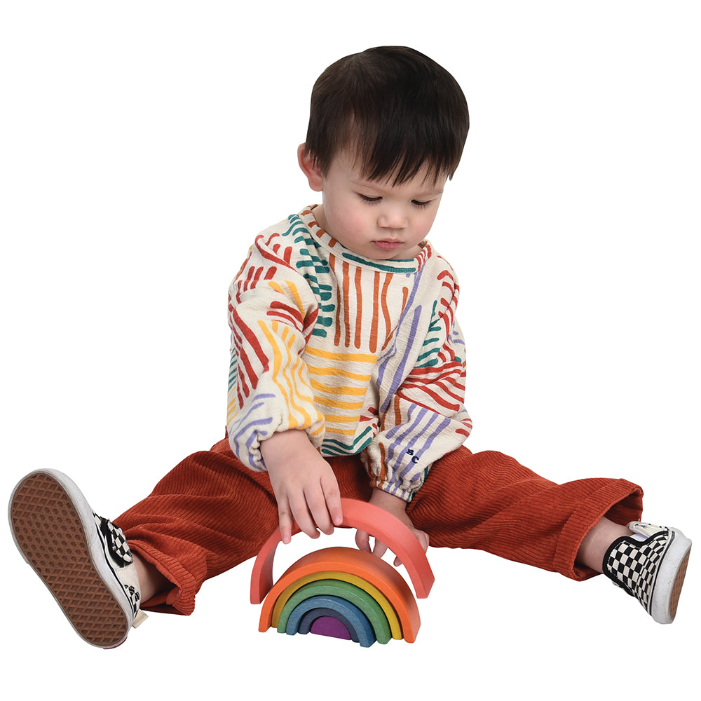 Playing with Wooden Rainbow Architect Arches