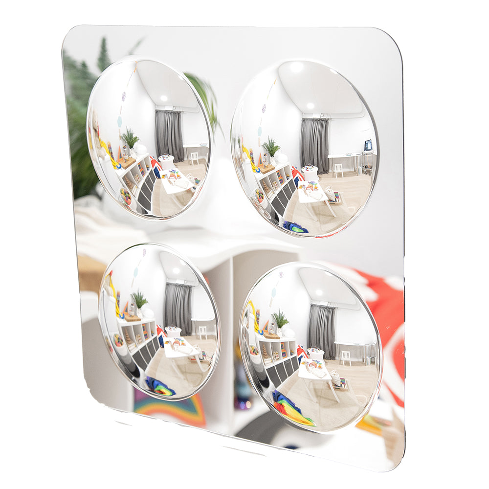 Infant & Toddler Sensory Bubble Dome Mirror | Durable Acrylic Wall Mirror