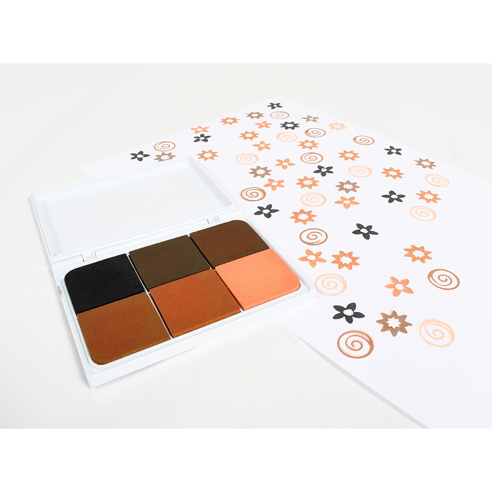Six Colors in One Stamp Pad