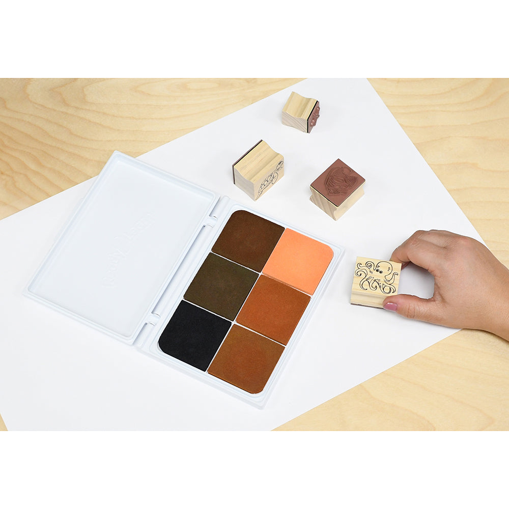 6 Skin Tones Jumbo Washable Stamp Pad