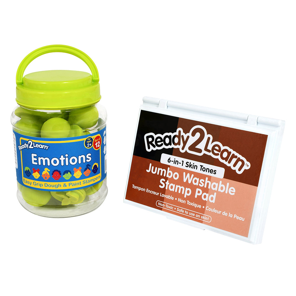 Easy Grip Emotions Stampers Packaging with Skin Tone Stamp Pad
