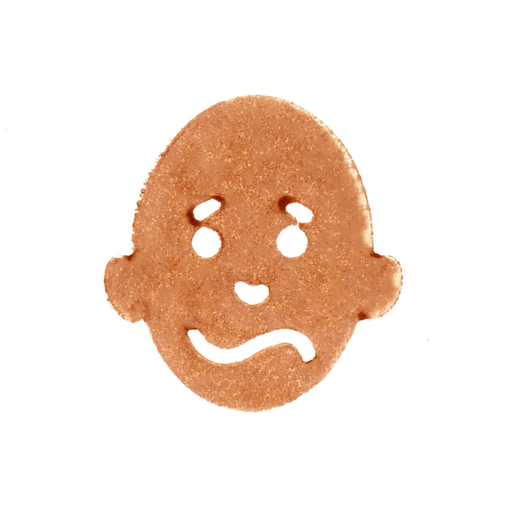 Wear Face Stamped on Paper
