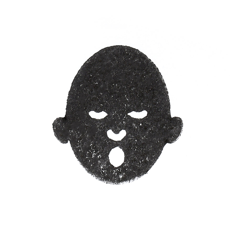 Sleepy Face Stamped on paper