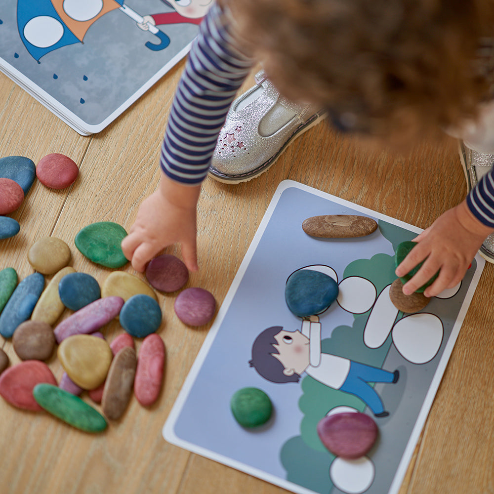 Earth Tone Counting Stones