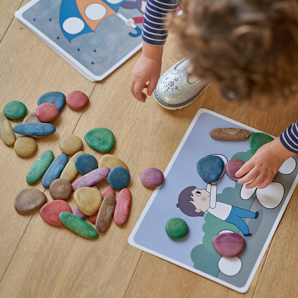 Earth Tone Counting Stones