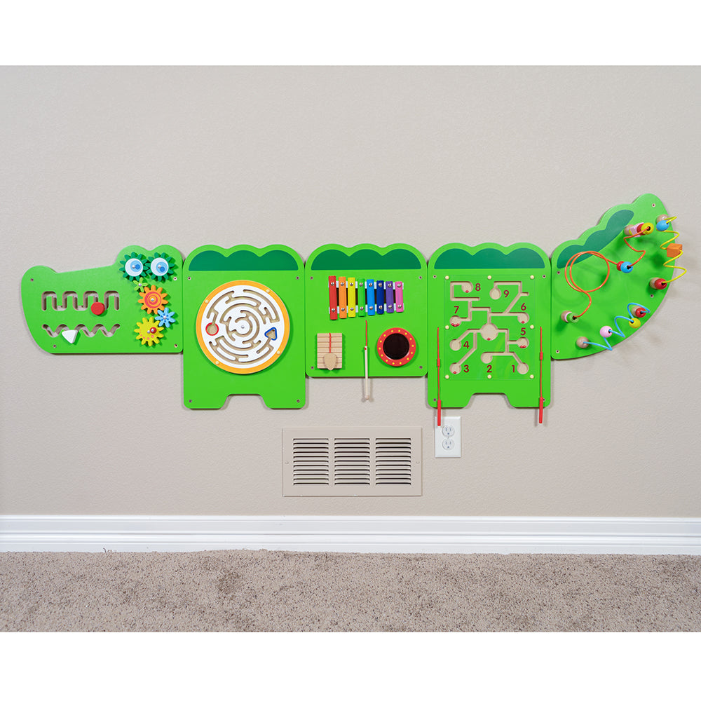 Interactive Crocodile Activity Wall Panel