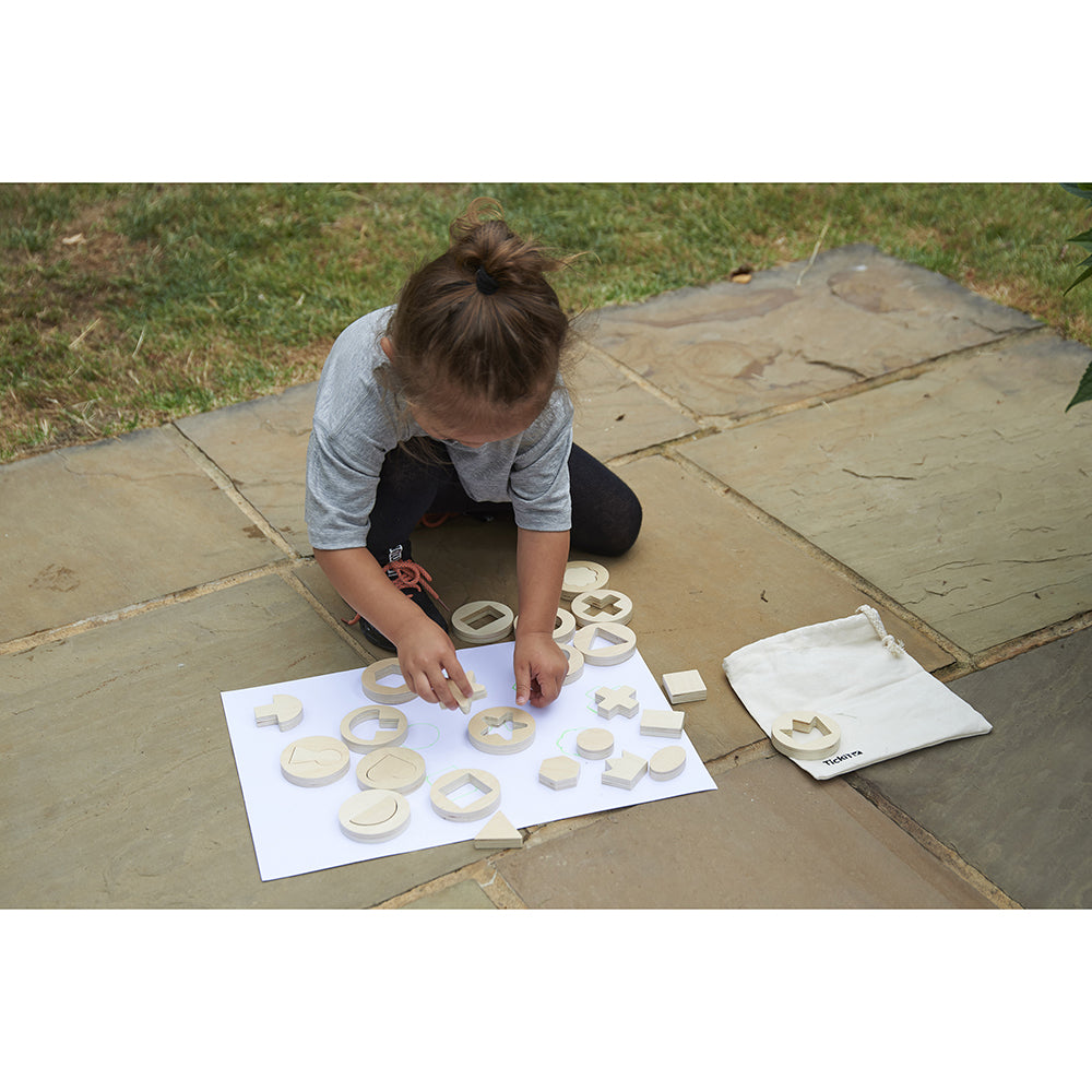 Wooden Shapes for Drawing