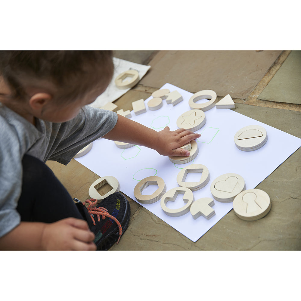 Fitting Inside Outside Wooden Shapes