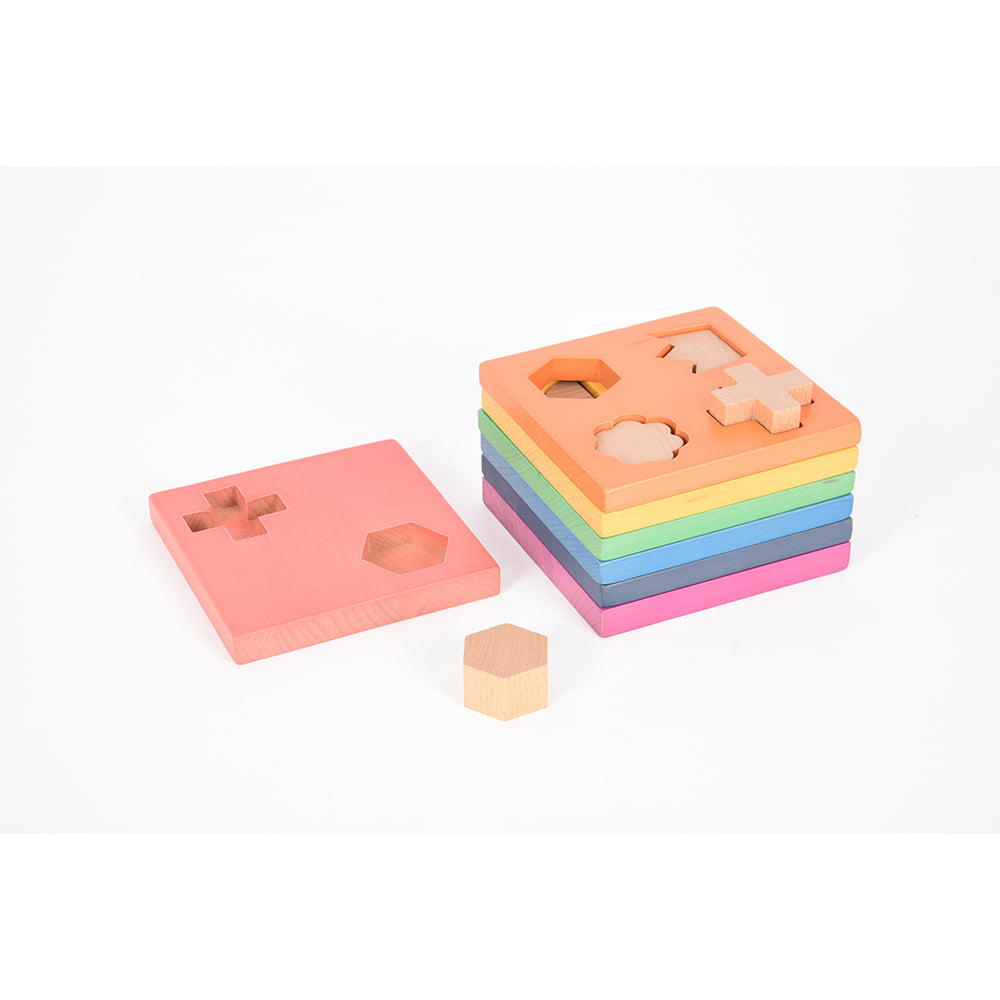 Rainbow Wooden Shape Stacker