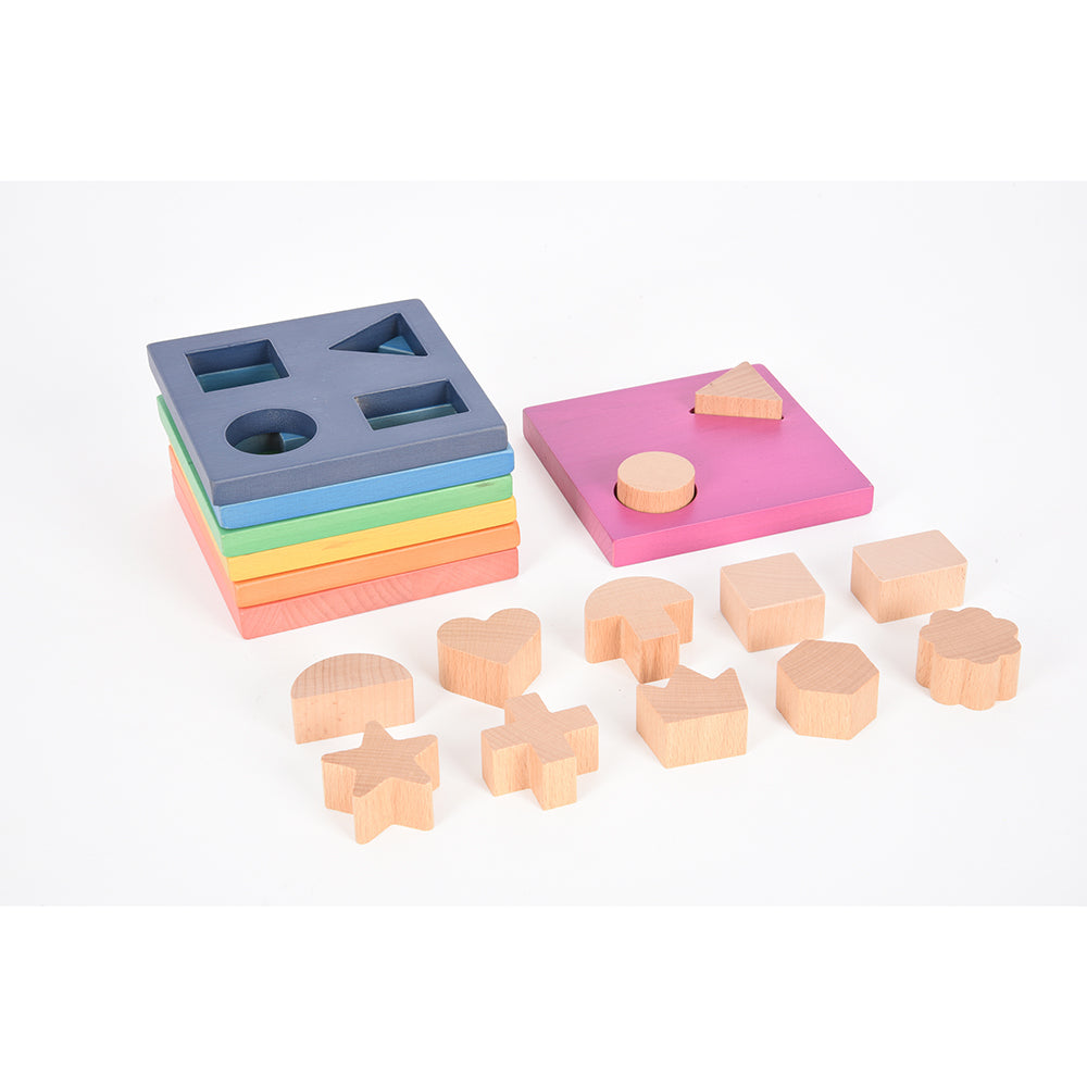 Rainbow Wooden Shape Stacker