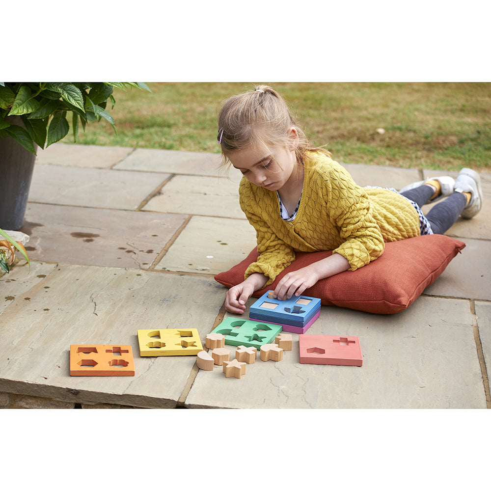 Rainbow Wooden Shape Stacker