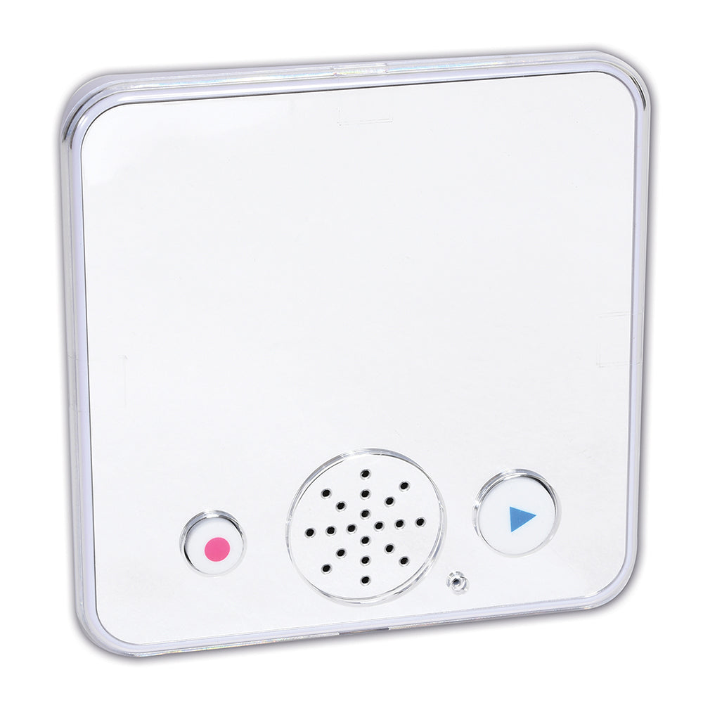 Recordable Sound Bank Mirror | 30-Second Playback & Dry Erasable Cover