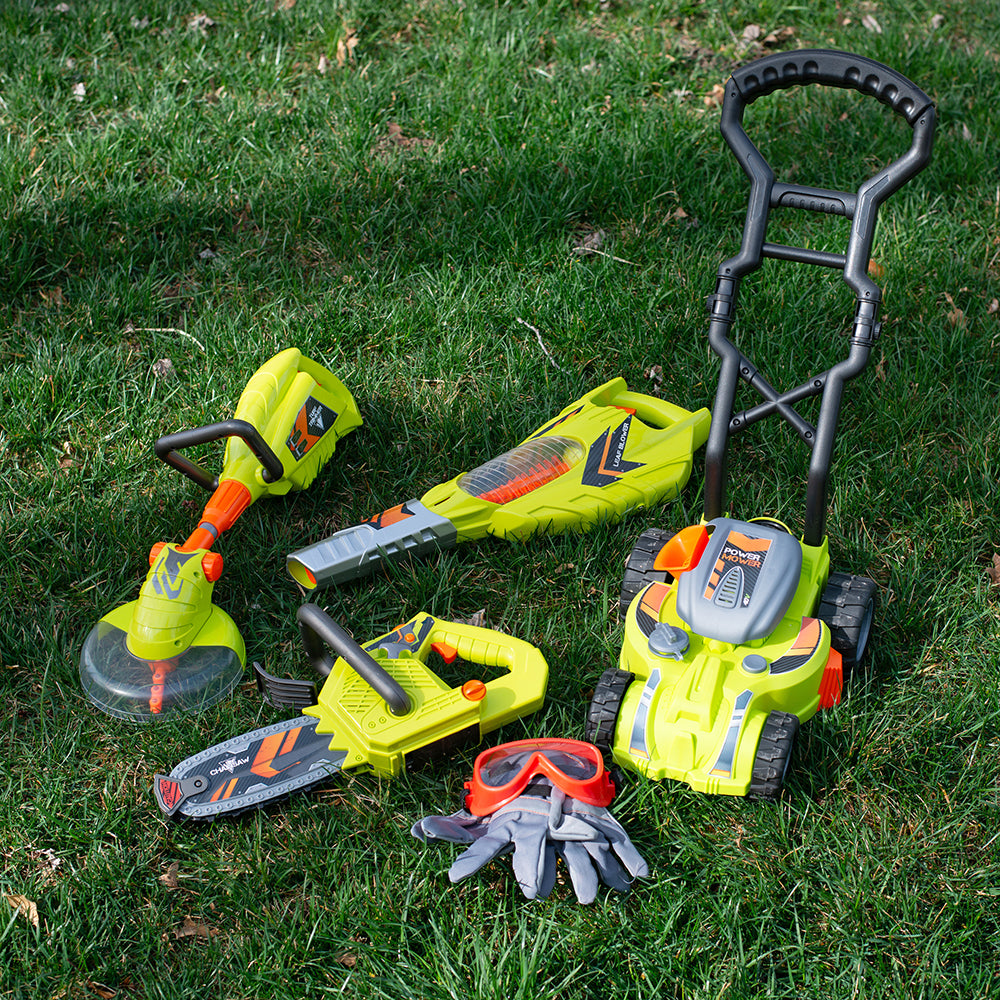 Kids' Power Gardening Tool Set with Goggles & Gloves