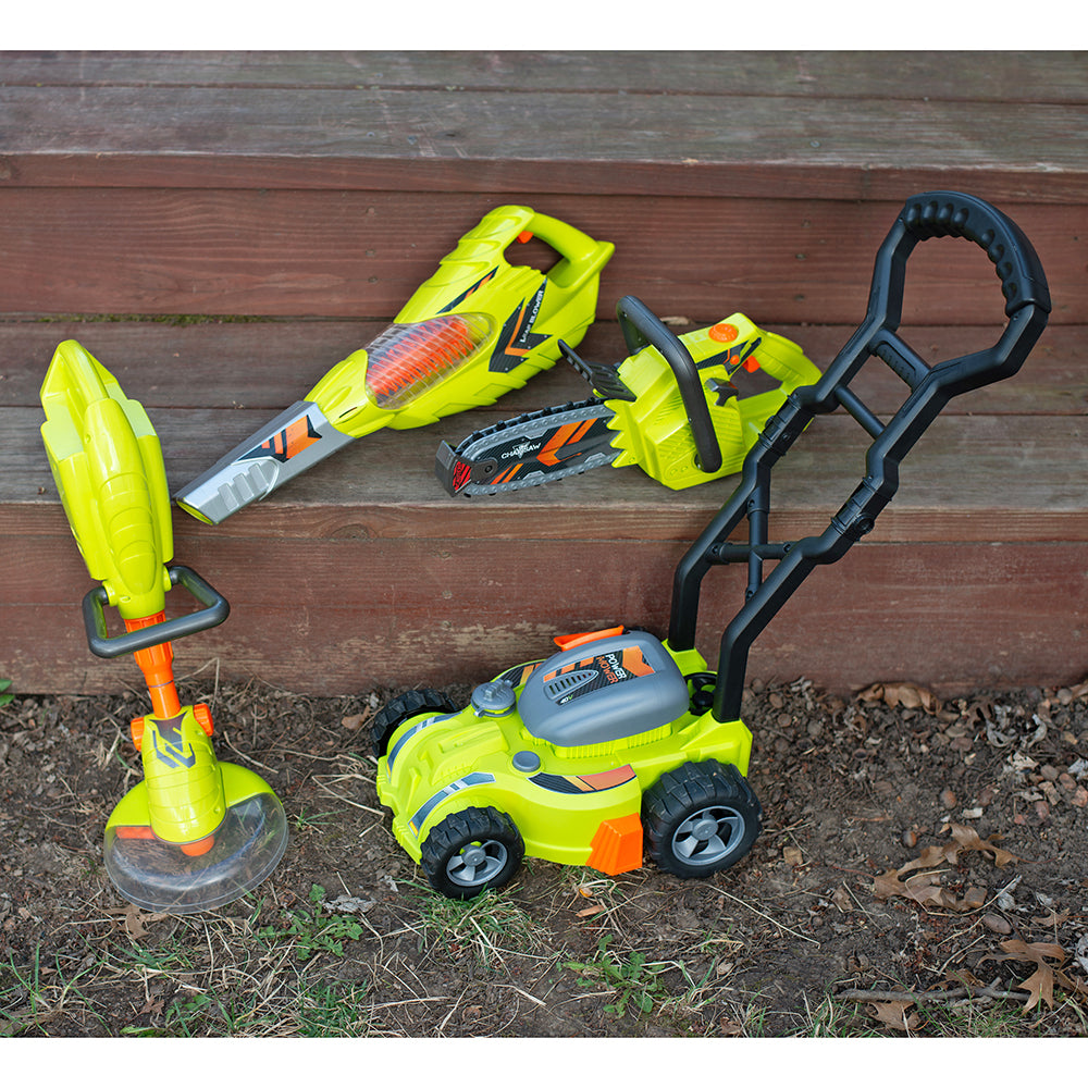 Lifestyle Shot of Realistic Lawn Gardening Tools Set