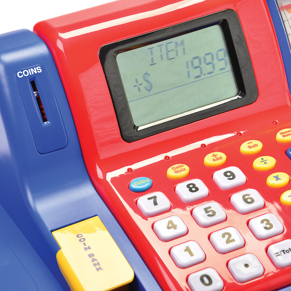 Close up of Pretend and Play® Teaching Cash Register