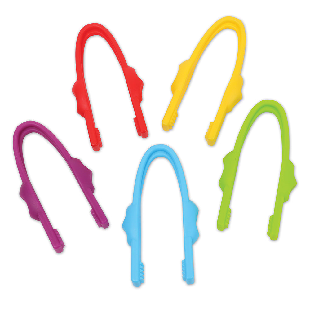 Easy Grip Tweezers | 12 Fine Motor Tools for Sorting, Counting & Sensory Play