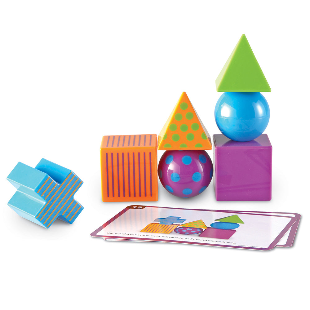 Critical Thinking Puzzle Game for Kids – 20 Activity Cards & Multicolor Blocks – Spatial Reasoning, Pattern Matching & STEM Learning, Ages 5-13