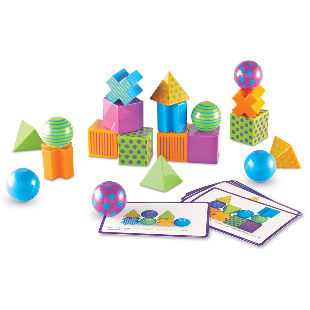 Critical Thinking Puzzle Game for Kids – 20 Activity Cards & Multicolor Blocks – Spatial Reasoning, Pattern Matching & STEM Learning, Ages 5-13