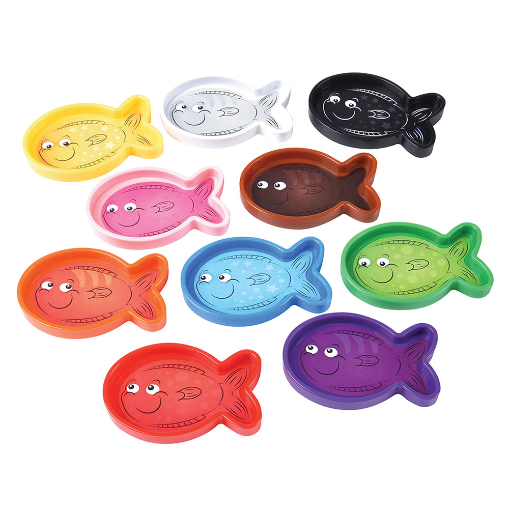 Smiling Plastic Colorful Fish of Learning Colors Fish Bowl | Interactive Color Recognition Toy