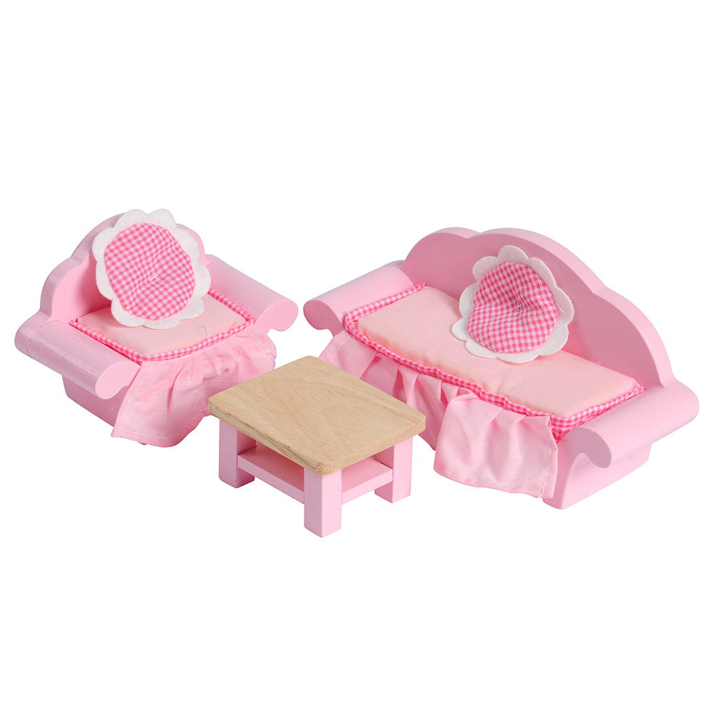 Wooden Fairytale Livingroom Furniture Playset