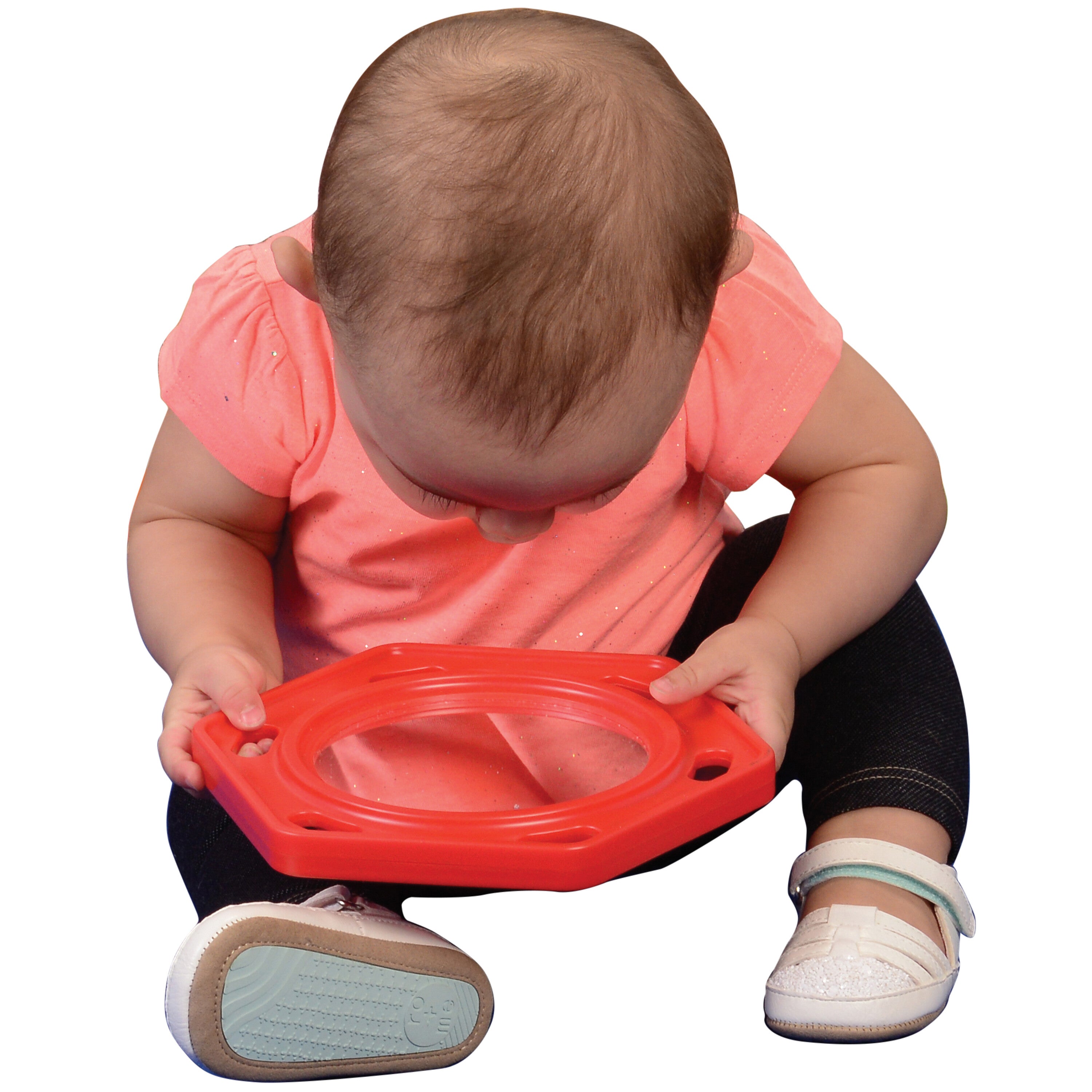 Baby Mirror with Easy-Grip Finger Holes