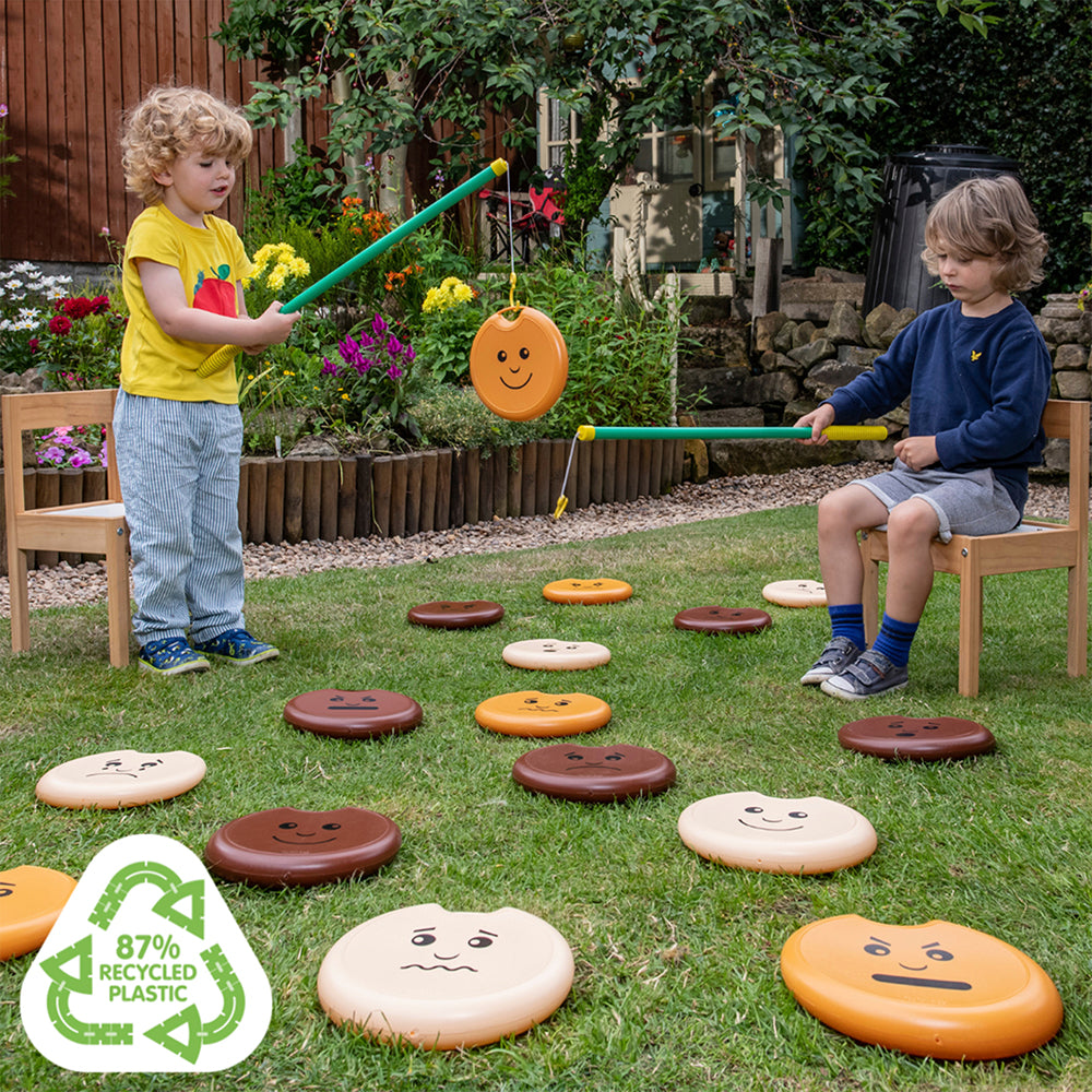 Two Kids Playing with Giant Emotions Fishing Set | Social-Emotional Learning Game