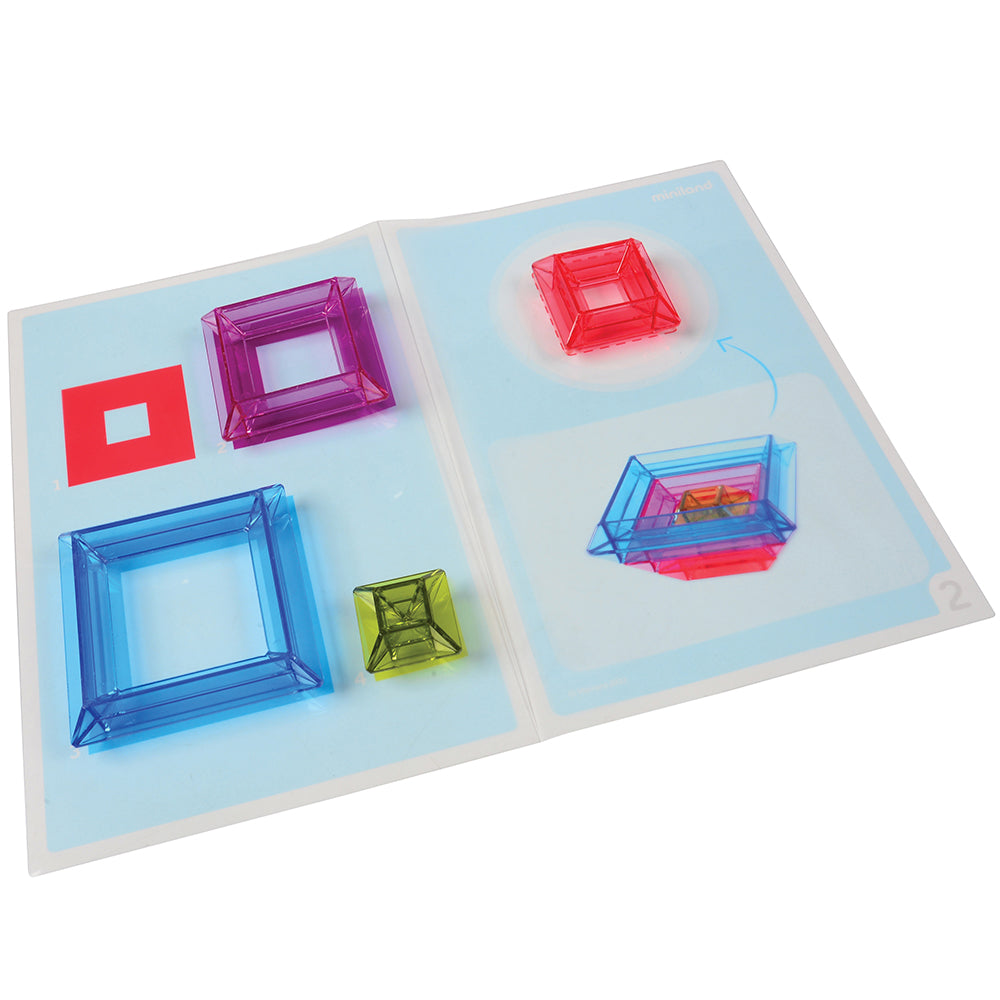 Building Exploration with Translucent Stacking Pyramids