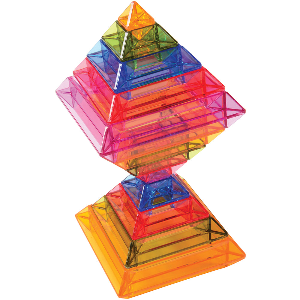 Translucent Pyramids Stacked Together