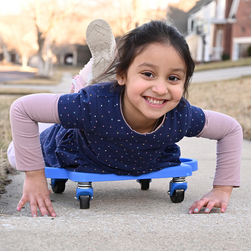 Using Scooter Board With Handles Outside